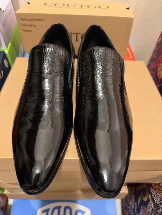 Classic Black Patent Leather Slip-On Loafers main image 10